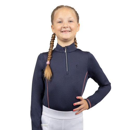 Elevate Selena Base Layer By Little Rider - Navy/Pink - 3-4 Years