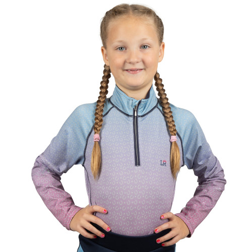 Lucky Star Base Layer By Little Rider - Navy/Pink - 3-4 Years