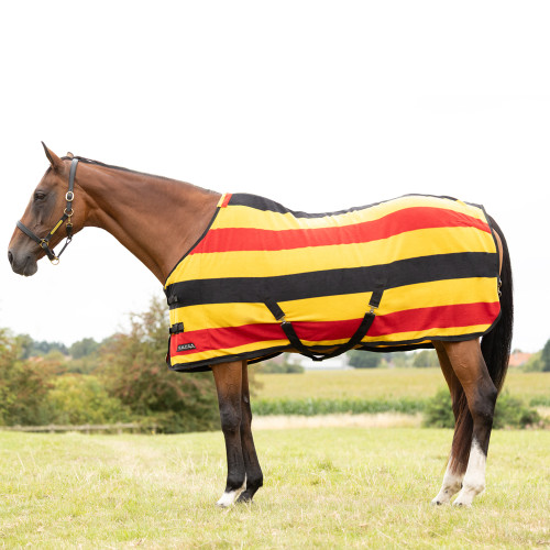 StormX Empra Newmarket Fleece Rug - Yellow/Red/Black - 5'3"