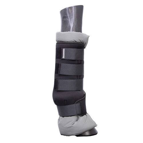 Hy Equestrian Stable Protection Boot - Black with Grey Lining - Medium