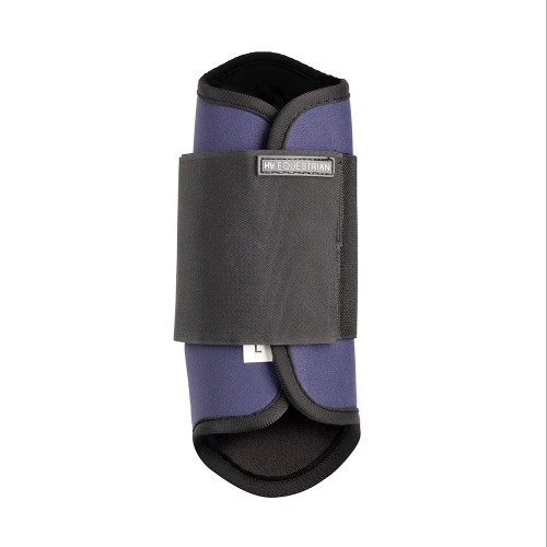 Hy Equestrian Brushing Boots - Navy - Medium