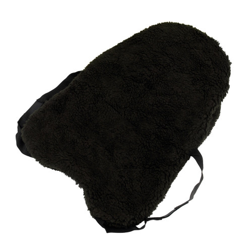Hy Fur Fabric Seat Saver - Black