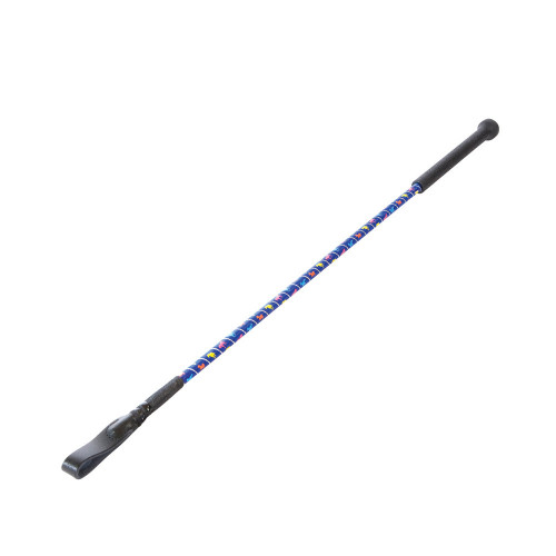 HySCHOOL Silver Riding Whip in Royal Blue
