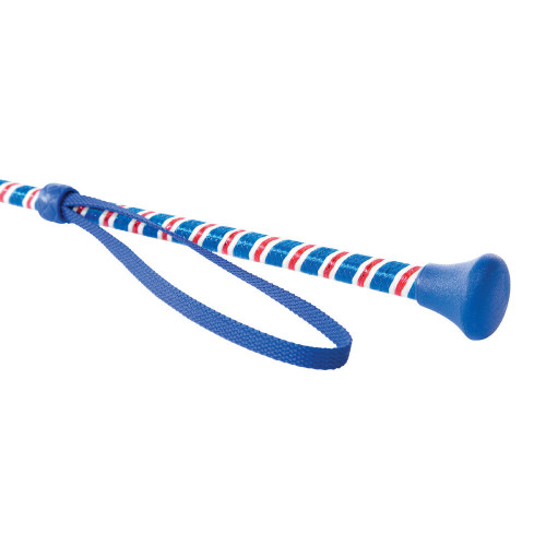 HySCHOOL Great Britain Style Jump Whip in Red, White & Blue 