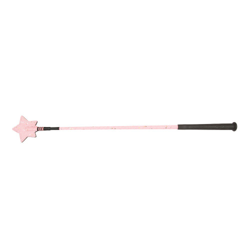 HySCHOOL Glitter Star Riding Whip in Pink 