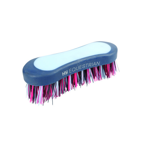 HySHINE Pro Groom Face Brush in Navy/Light Blue