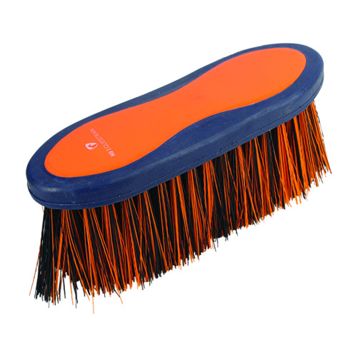 HySHINE Pro Groom Long Bristle Dandy Brush in Navy/Orange 