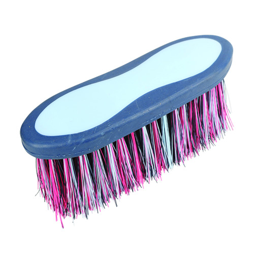 HySHINE Pro Groom Long Bristle Dandy Brush in Navy/Light Blue 