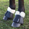 Hy Equestrian Faux Lambskin Over Reach Boots