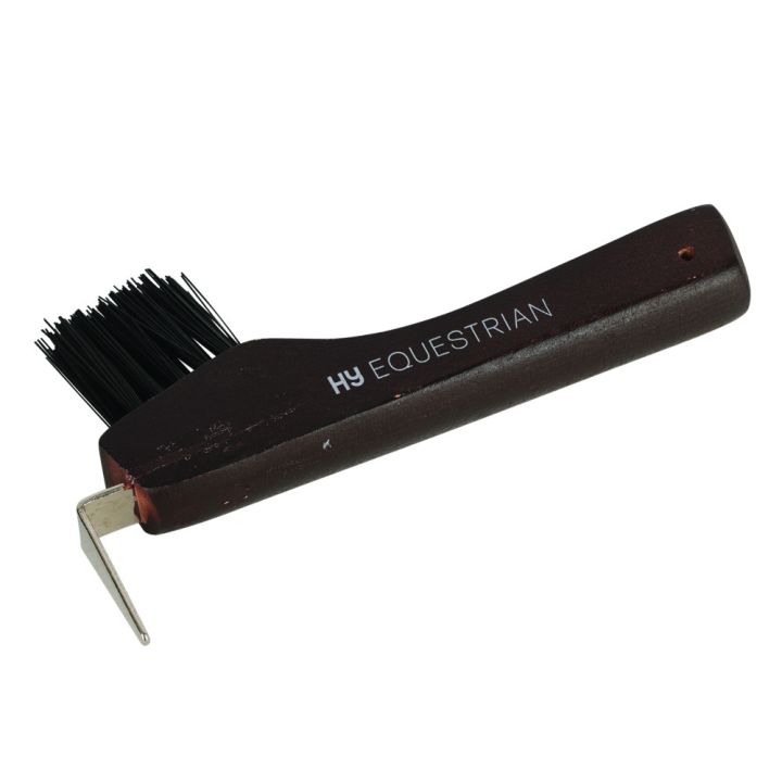 ProGroom Deluxe Hoof Pick with Brush by Hy Equestrian