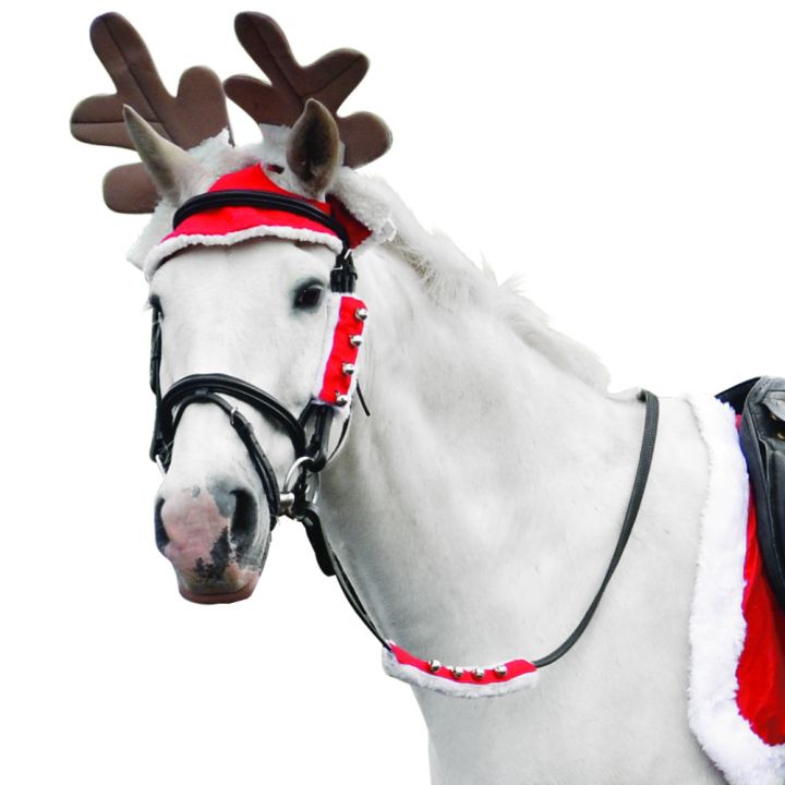 Hy Equestrian Christmas Santa Rein Sleeves (Set of 2)