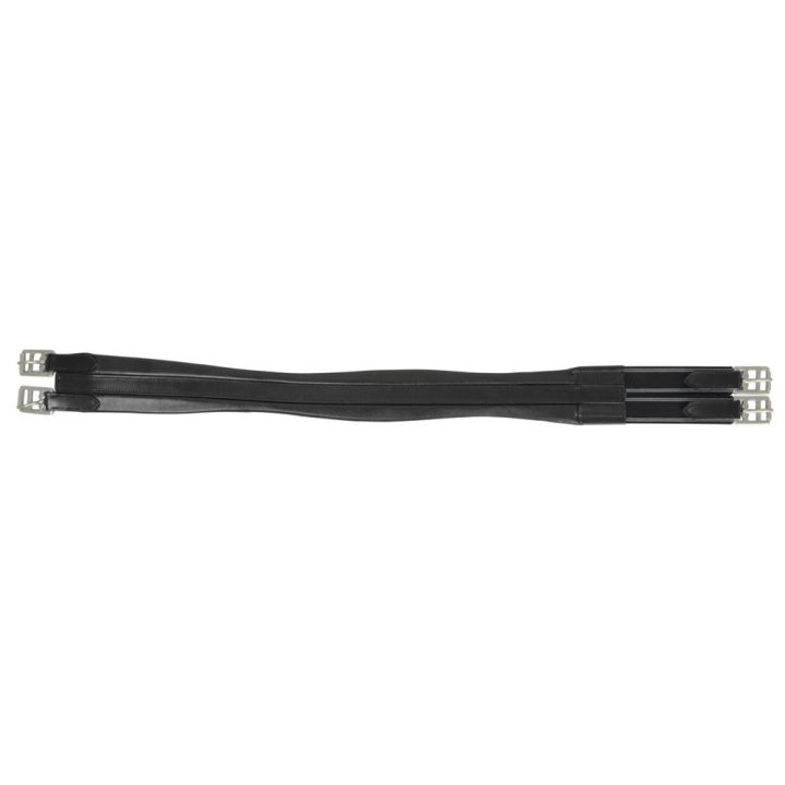 Hy Equestrian Leather Padded Atherstone Girth - Elasticated Both Ends