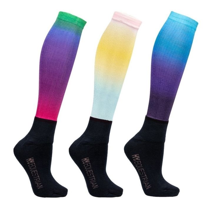 Hy Equestrian Ombre Socks (Pack of 3)