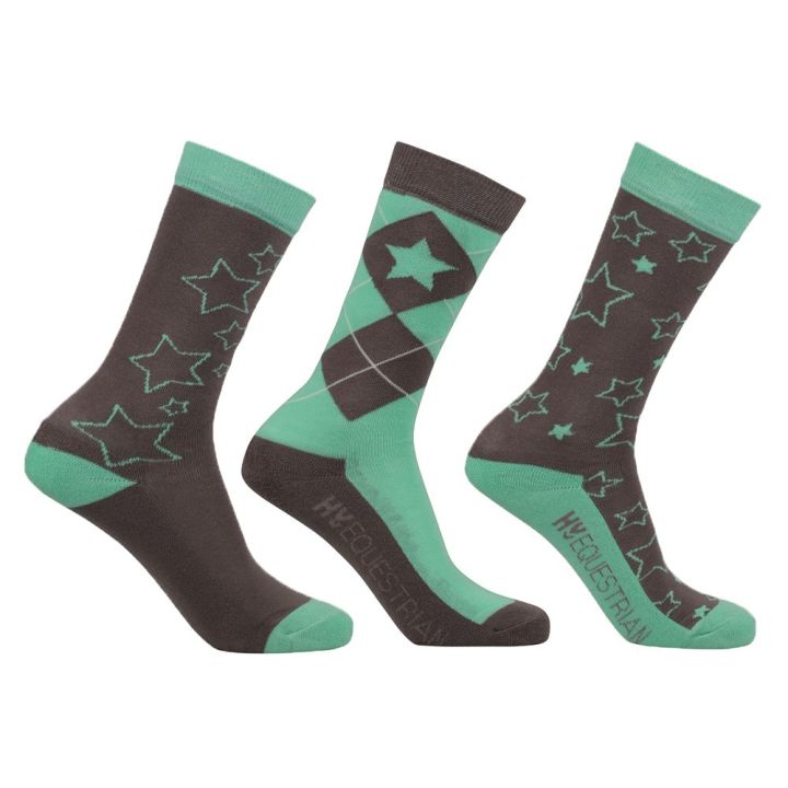 Hy Equestrian Stella Children's Socks (Pack of 3)