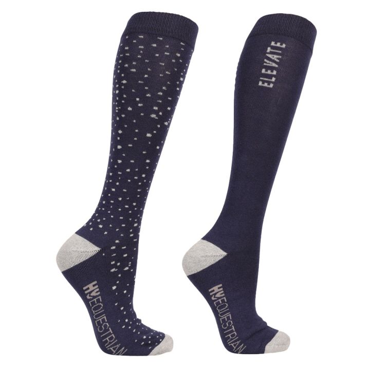 Hy Equestrian Elevate Allure Socks (Pack of 2)