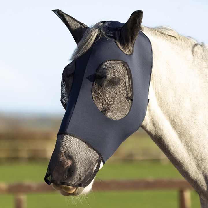 Hy Equestrian Lycra Flex Fly Mask with Nose