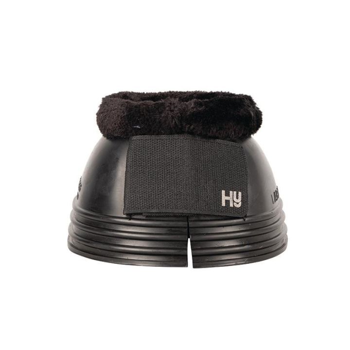 Hy Equestrian Ringed Fleece Topped Over Reach Boots
