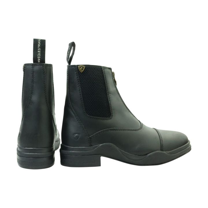 Hy Equestrian Wax Leather Zip Boot