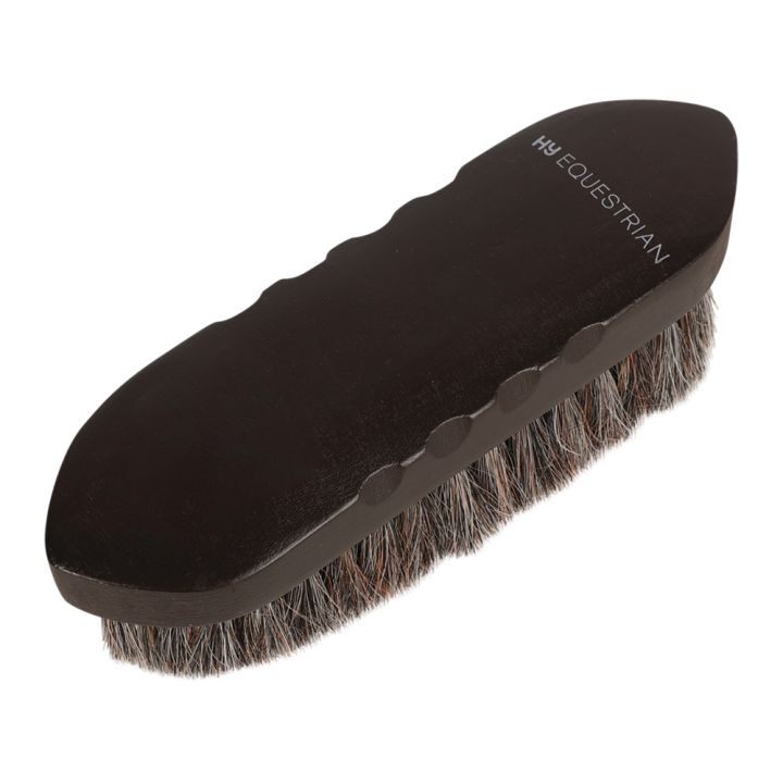 ProGroom Deluxe Horse Hair Wooden Dandy Brush Hy Equestrian